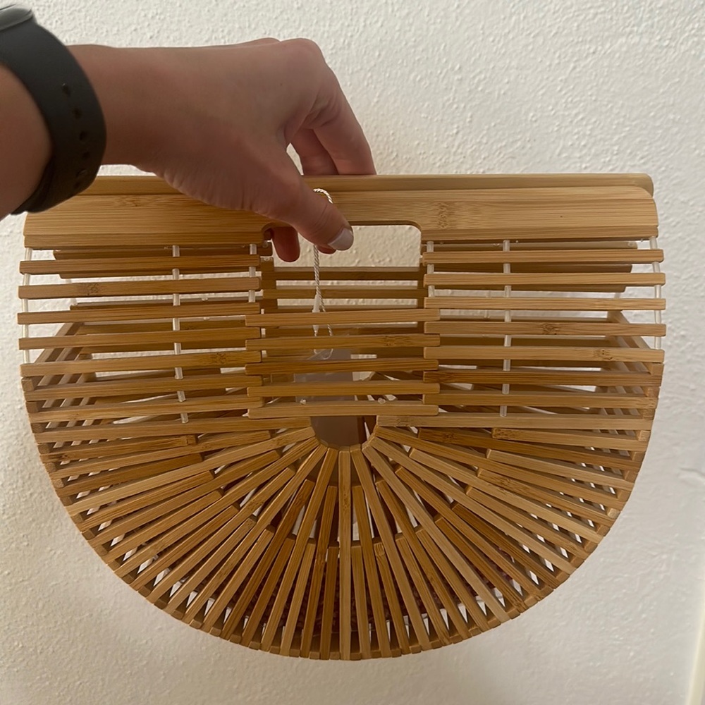 Brown vacation purse